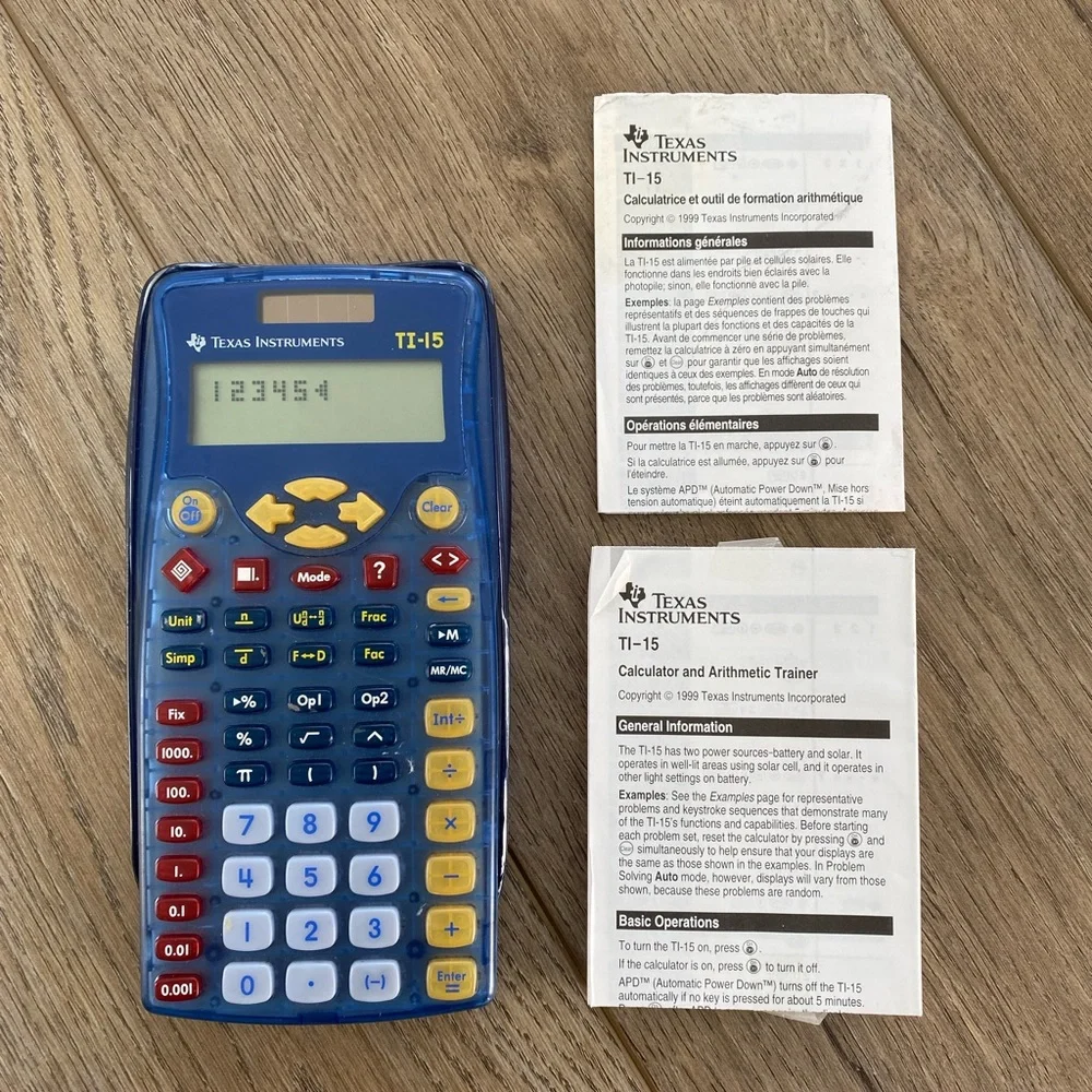 Texas Instruments TI-15 Scientific Calculator - Picture 2 of 4